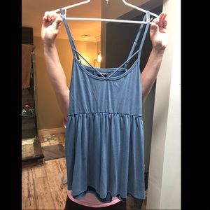 Torrid New Dusty Blue Tank Top (Size 0)